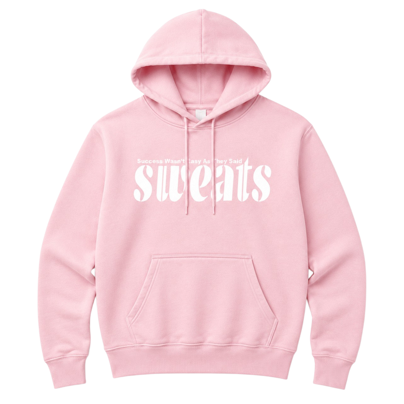 Original SWEATS Hoodie - Pink/White