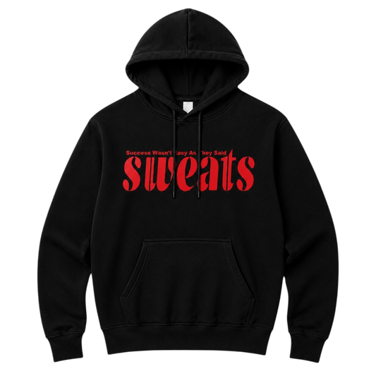 Original SWEATS Hoodie - Black/Red