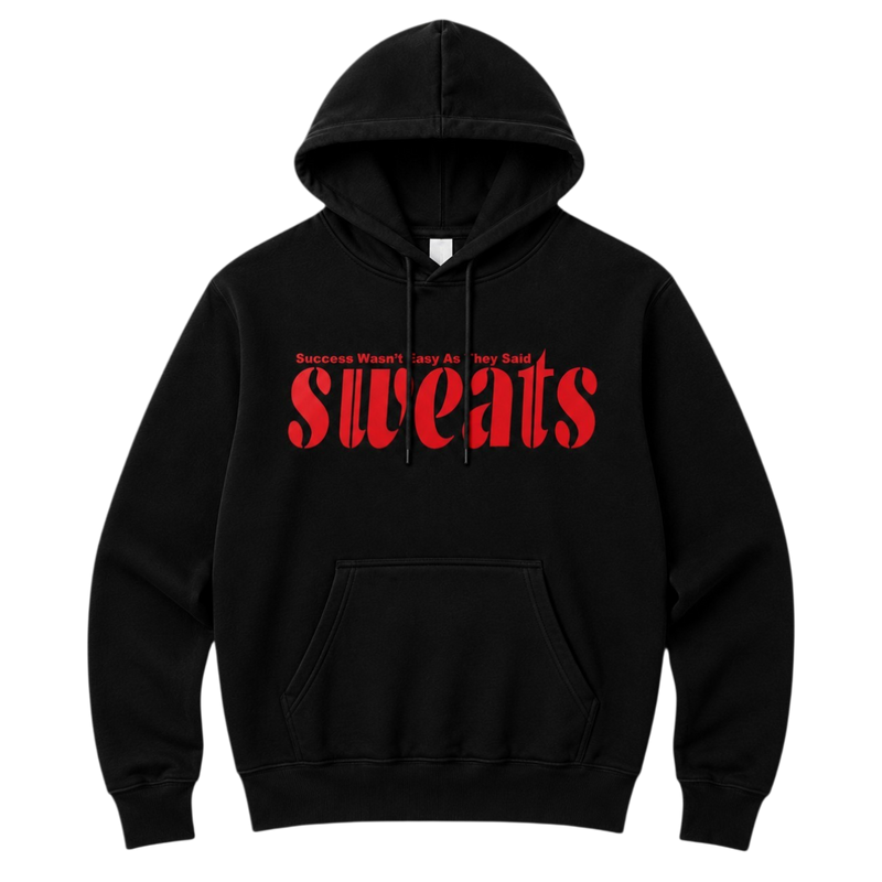 Original SWEATS Hoodie - Black/Red