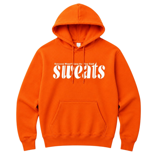 Original SWEATS Hoodie - Orange/White
