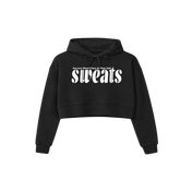 Original SWEATS Cropped Hoodie - Black/White