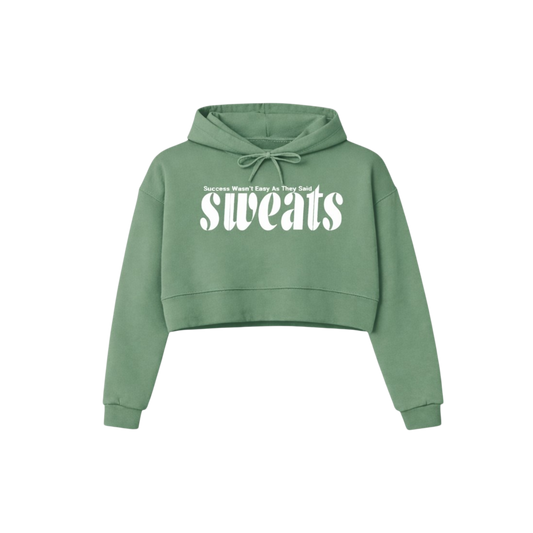 Original SWEATS Cropped Hoodie - Military Green