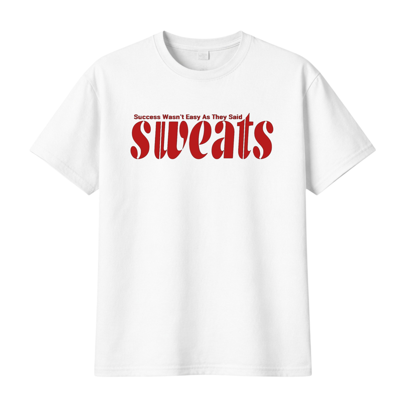 Original SWEATS Tee - White/Red