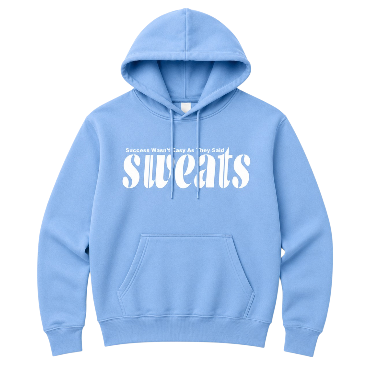 Original SWEATS Hoodie - Carolina Blue/White