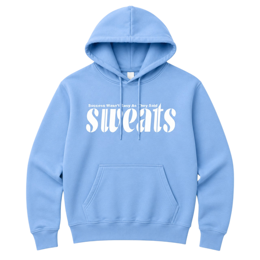 Original SWEATS Hoodie - Carolina Blue/White
