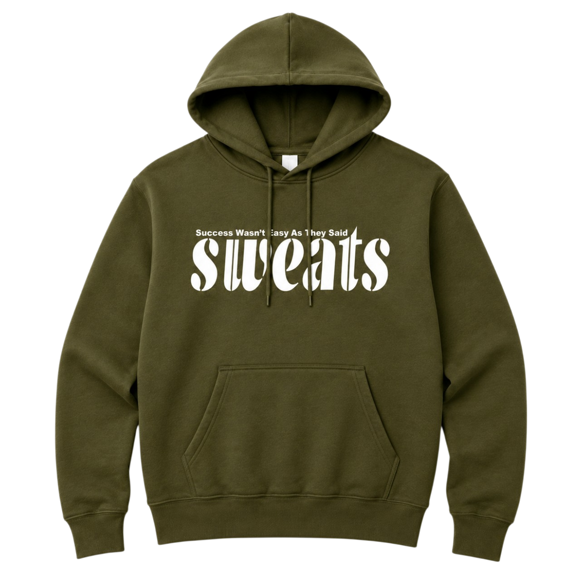 Original SWEATS Hoodie - Olive/White
