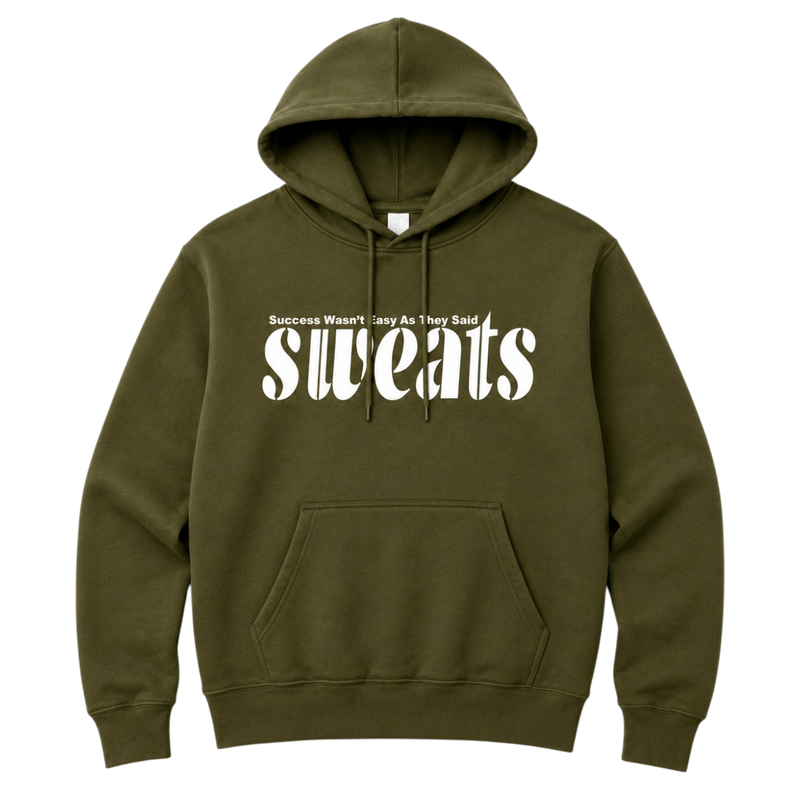 Original SWEATS Hoodie - Olive/White