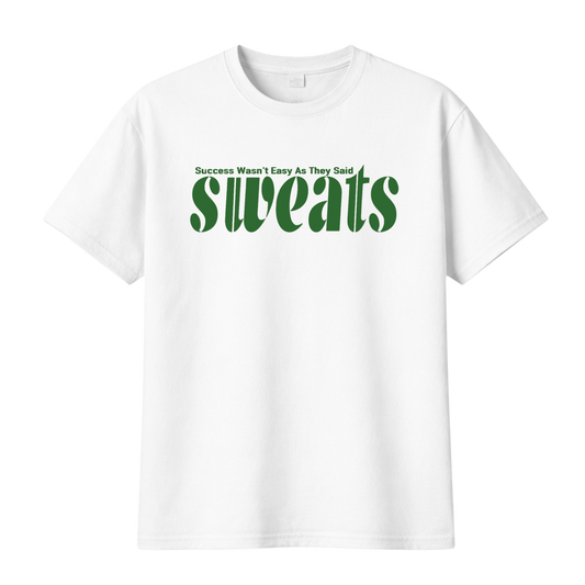 Original SWEATS Tee - White/Green