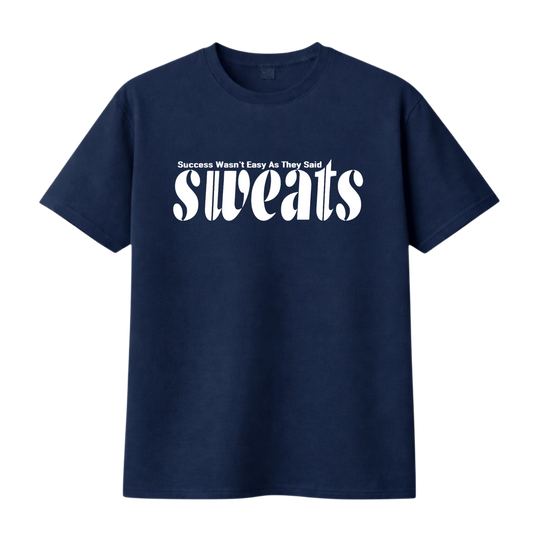 Original SWEATS Tee - Blue/White