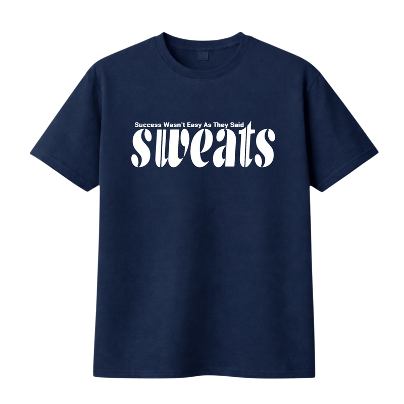 Original SWEATS Tee - Blue/White