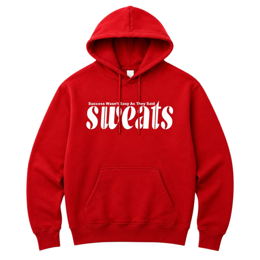 Original SWEATS Hoodie - Red/White