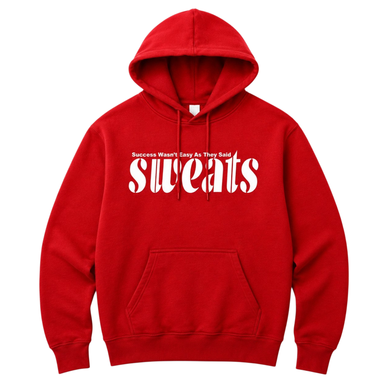 Original SWEATS Hoodie - Red/White